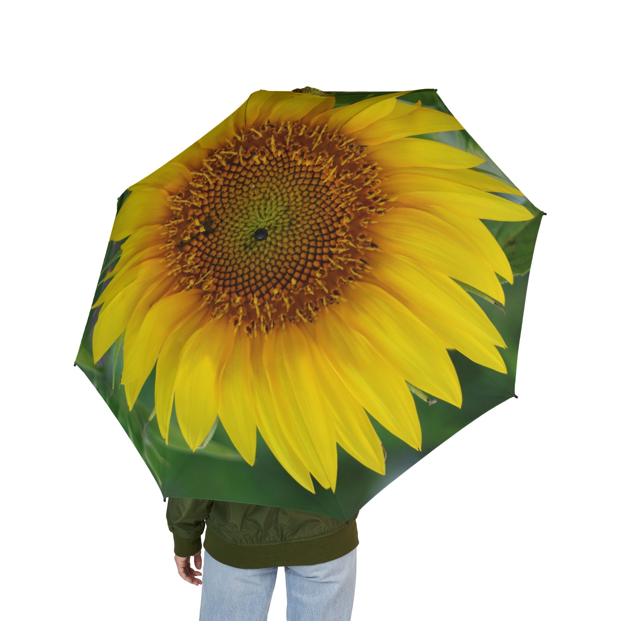 Sunflower Nature-Lover Umbrella — Semi-Automatic Foldable