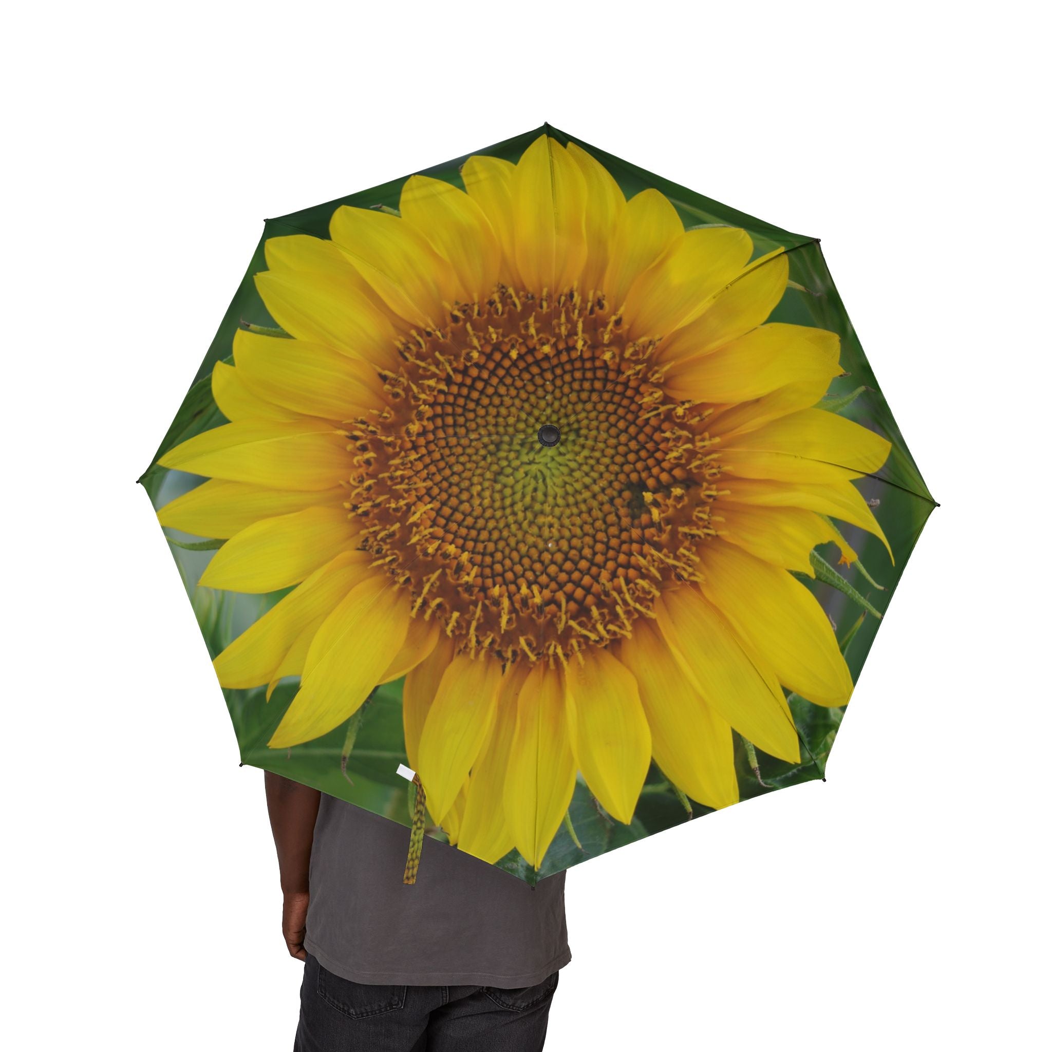 Sunflower Nature-Lover Umbrella — Semi-Automatic Foldable