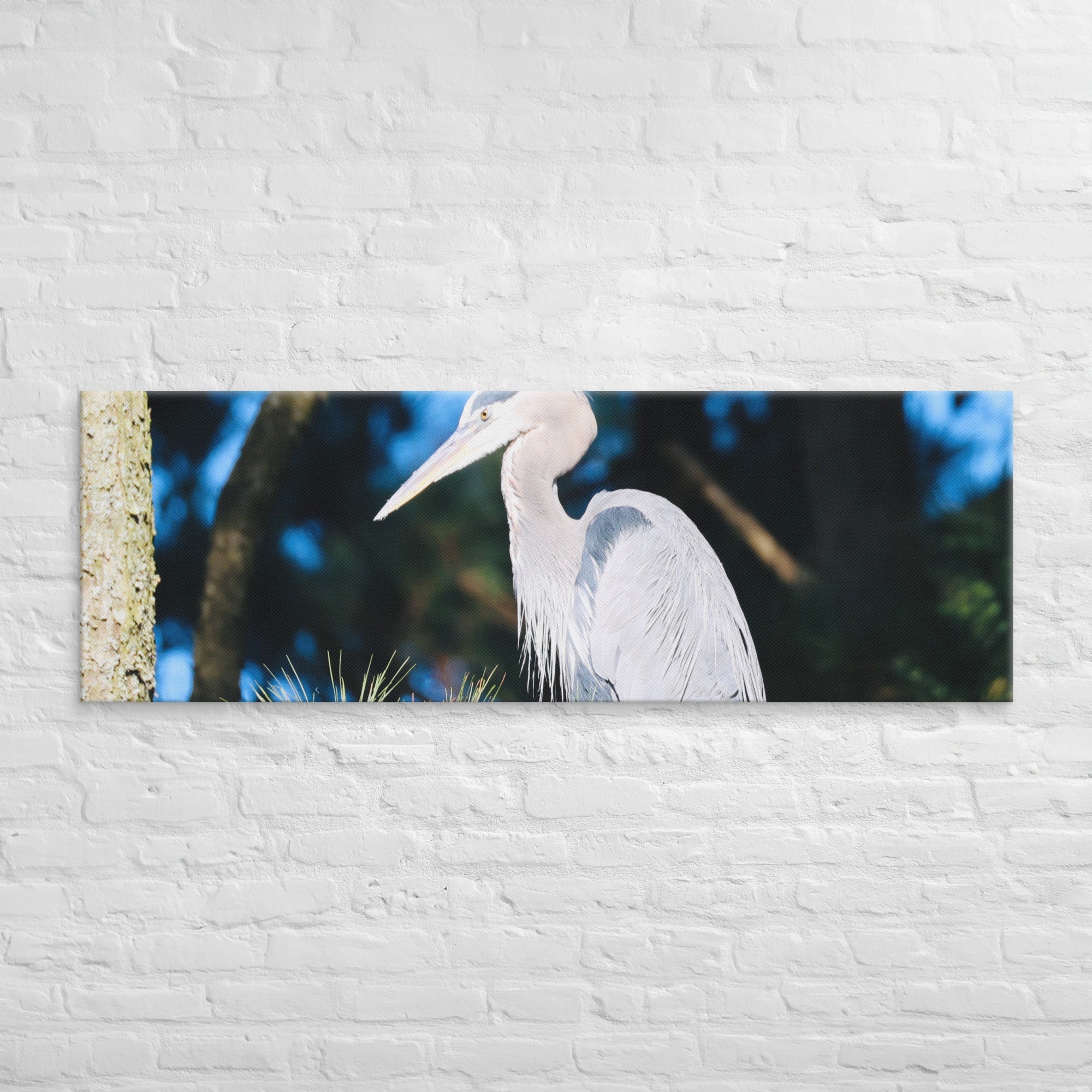 Canvas Great Blue Heron - Nature By Poli Canvas Great Blue HeronNature By Poli Nature By Poli 20″×60″