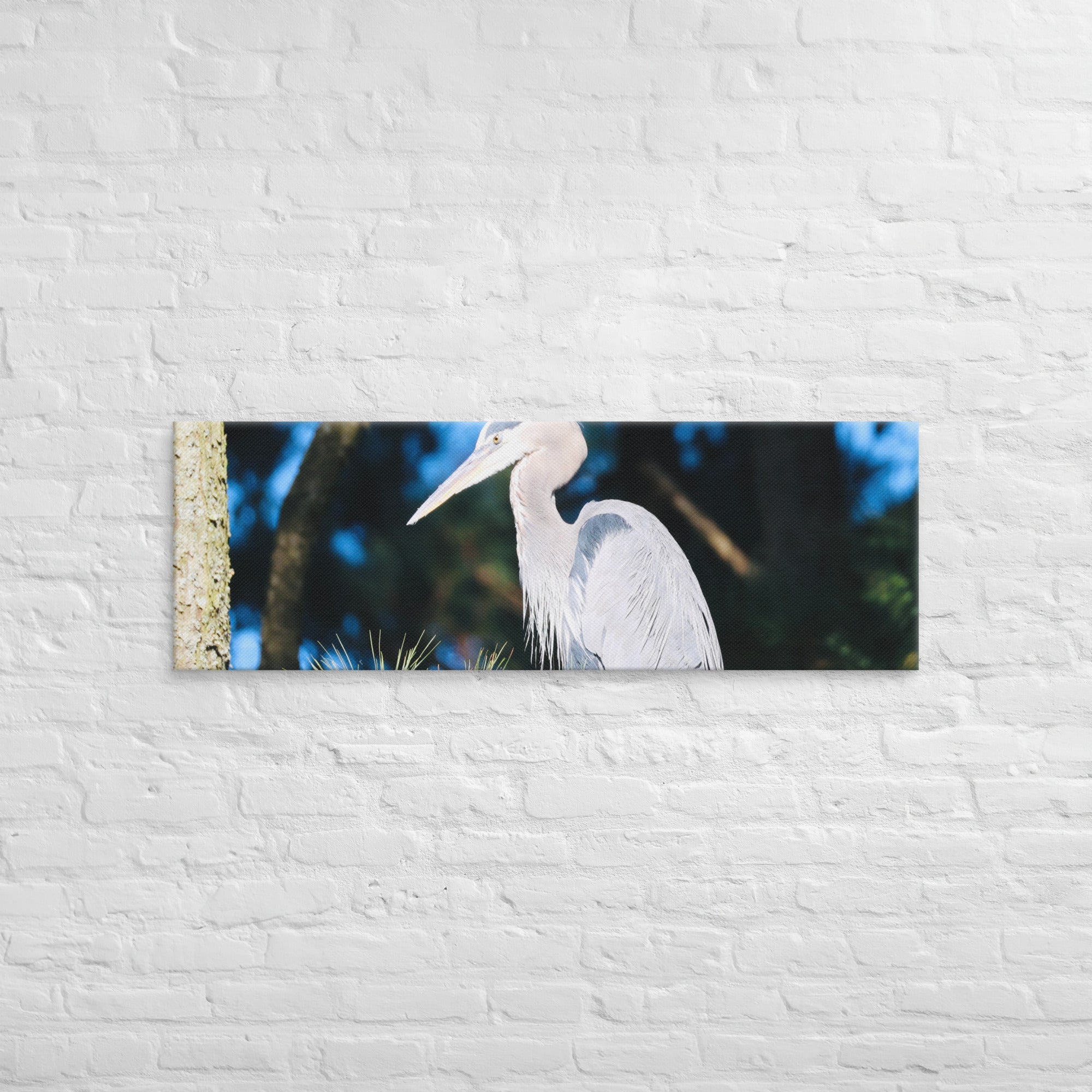 Canvas Great Blue Heron - Nature By Poli Canvas Great Blue HeronNature By Poli Nature By Poli 16″×48″